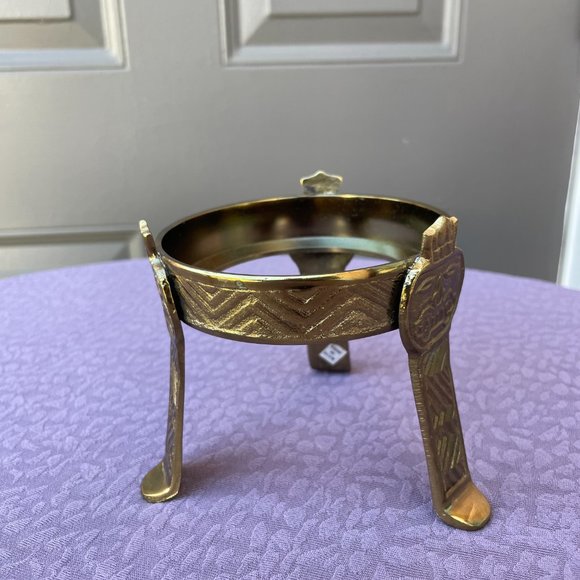 Vintage Brass Small Vase Holder - Picture 1 of 8